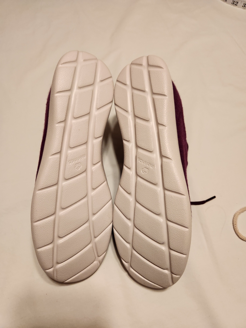 Merinos Women’s 10W Deep Purple Merino Wool Lace-Up Sneakers NEW Wide - Picture 4 of 14